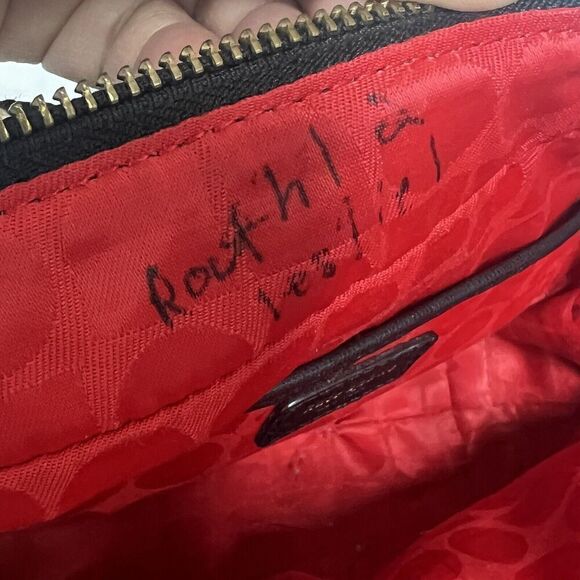 Kate Spade Small Black Cream Plaid Check Bow Plaid Purse Bag Double Handles - Picture 11 of 11